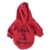 I Bark Pattern Fleeces Hoodies T-Shirt for Dogs(Blue/Red Assorted Sizes)