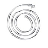 i collier en argent sterling libre classique de silverunisex de