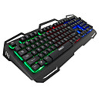 IMICE AK400 USB filaire Clavier de jeu clavier Multimédia Lumineux rétro-éclairage multi-couleurs 104 pcs Clés