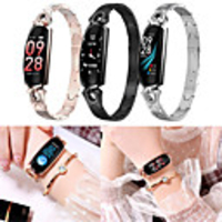 Indear AK16 Femme Bracelet à puce Android iOS Bluetooth Elégant Sportif Imperméable Moniteur de Fréquence Cardiaque Mesure de la pression sanguine Podomètre Rappel d
