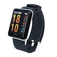 Indear K66 Hommes Bracelet à puce Android iOS Bluetooth Sportif Imperméable Moniteur de Fréquence Cardiaque Mesure de la pression sanguine Ecran Tactile Podomètre Rappel d