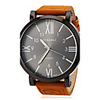 JUBAOLI Homme Montre Quartz Cuir Marron Montre Décontractée Analogique Charme Classique - Orange Rouge Bleu Un ans Autonomie de la batterie / SSUO LR626