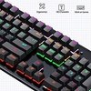 K880 clavier mécanique filaire 104 touches claviers de jeu pc axe vert rvb couleur arc-en-ciel rétro-éclairé pour win xp/7/8/10 mac 10.2 miniinthebox
