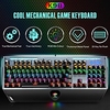 K98 104 touches clavier mécanique filaire usb led rétro-éclairé bleu switc clavier mécanique de jeu applicable à glaye de jeu pour ordinateur portable/pc miniinthebox