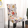 kaki imprimé floral très doux housse de chaise extensible amovible lavable salle à manger chaise protecteur housses décor à la maison salle à manger housse de siège