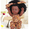 KIDDING 12 pouce Poupées noires Poupée Reborn Fille Poupée Bébés Fille réaliste Fait à la Main Mignon cadeaux noël enfant avec vêtements et accessoires pour les cadeaux d