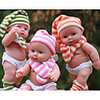 KIDDING 24 pouce Poupées Reborn Fille Poupée Bébés Garçon Bébés Fille réaliste Fait à la Main Mignon Enfant / Adolescent avec vêtements et accessoires pour les cadeaux d