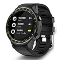 KING-WEAR F1 Homme Montre Connectée Bluetooth Imperméable GPS Moniteur de Fréquence Cardiaque Mesure de la pression sanguine Caméra Minuterie Podomètre Rappel d