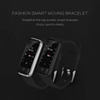 KUPENG CB01 Bracelet à puce Android iOS Bluetooth Elégant Sportif Imperméable Moniteur de Fréquence Cardiaque Mesure de la pression sanguine Podomètre Rappel d
