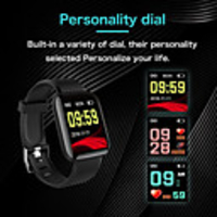 KUPENG Y6 Bracelet à puce Android iOS Bluetooth Elégant Sportif Imperméable Moniteur de Fréquence Cardiaque Mesure de la pression sanguine Podomètre Rappel d