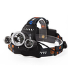 Lampes Frontales Phare Avant de Moto Imperméable Rechargeable 4800 lm LED LED 3 Émetteurs 4.0 Mode d