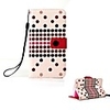 Élégant Design Points Case Motif en cuir avec support pour Samsung Galaxy I9600 S5 (rose)
