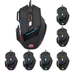 LITBest A868 USB filaire Souris de jeu / souris ergonomique Multi-couleurs rétro-éclairé 5500 dpi 5 niveaux de DPI réglables 7 pcs Clés miniinthebox