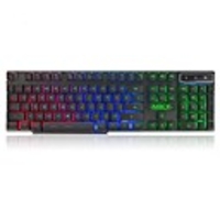 LITBest AK-600 USB filaire Clavier de jeu clavier Multimédia Jeux Lumineux rétro-éclairage multi-couleurs 104 pcs Clés