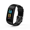 LITBest CK18 Hommes femmes Bracelet à puce Android iOS Bluetooth Imperméable Ecran Tactile Moniteur de Fréquence Cardiaque Mesure de la pression sanguine Sportif ECG PPG Podomètre Rappel d
