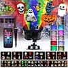 Litbest Halloween Projecteur De Noël Lumières 2-en-1 Ocean Wave LED Lumière Étanche Lumière Intérieure Extérieure Pour Halloween Thème De Noël Décorations De Paysage De Fête De Vacances (16