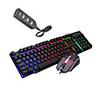 LITBest K6 USB filaire Souris clavier combo Portable Clavier de jeu Lumineux Gaming Mouse / office de la souris / souris ergonomique 1600 dpi