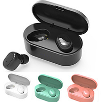 litbest m2 tws véritables nouveaux écouteurs sans fil macarons connexion instantanée écouteurs légers bluetooth v5.0 stéréo ipx4 étanche avec micro boîte de chargement mains libres casque pour courir