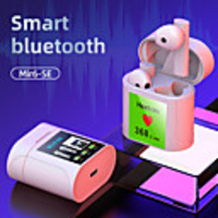 litbest mir6-se écouteurs sans fil tws casque écran LCD enregistrement de la fréquence cardiaque bluetooth5.0 hifi avec boîte de chargement pour téléphone portable
