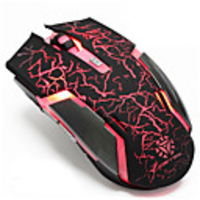 Litbest rechargeable souris de craquage souris optique sans fil 2.4ghz souris de jeu de respiration