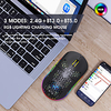 LITBest T90 Bluetooth sans fil / Sans fil 2.4G Souris de jeu / souris ergonomique Lumière RVB 3600 dpi 4 niveaux de DPI réglables 6 pcs Clés miniinthebox