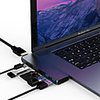 litbest tc07 hyper drive usb c 3.0 hub vers adaptateur hdmi multifonctionnel 3 usb c hub type-c dual hub adapter adapter 7in2: usb-c 100w pd,  usbc 40gbps data,  4k hdmi,  lecteur de carte microsd / sd