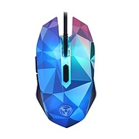 litbest w39 led respiration lumière filaire souris de jeu usb optique 4 niveaux réglables ppp 1000/1600/2400/3200 dpi 6 clés miniinthebox