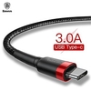 Micro USB / Type-C Câble 3 A 3.0M (10Ft) Haut débit / Charge rapide PVC Adaptateur de câble USB Pour Samsung / Huawei / Xiaomi