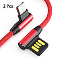 Micro USB Câble 2.4 A 1.0m (3ft) Tressé / Haut débit Nylon Adaptateur de câble USB Pour Samsung / Huawei / Xiaomi