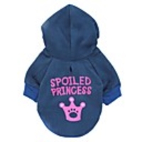 mignon capuche princesse gâtée pour animaux chiens (taille assortis)