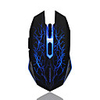 MORZZOR LUMO Sans fil 2.4G Optique Gaming Mouse Eclairage LED 800/1200 dpi 4 niveaux de DPI réglables 6 pcs Clés