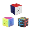 moyu speed cube set jelly speed cube 3x3x3 fibre de carbone cyclone boys 3x3 stickerless magic cube bundle puzzle jouets miniinthebox
