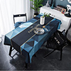 Nappe de style européen de luxe nappe rectangulaire en daim nappe rectangulaire impression numérique table basse tissu