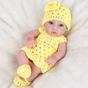 NPK DOLL 12 pouce Poupée Reborn Poupée Reborn Toddler Bébés Garçon Sécurité Cadeau Mignon Silicone complet du corps cadeaux noël enfant avec vêtements et accessoires pour les cadeaux d