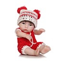 NPKCOLLECTION 12 pouce NPK DOLL Poupées Reborn Fille Poupée Bébés Fille Mignon Sécurité Enfant Non Toxique Clous scellés et scellés Ton naturel de la peau Silicone complet avec vêtements et
