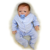 Otard Dolls 20 pouce Poupée bébé Reborn Bébés Garçon Bébés Fille réaliste Cadeau Mignon Clous scellés et scellés Ton naturel de la peau Membres en silicone 3/4 et corps rempli de coton avec vêtements