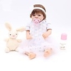 OtardDolls Poupées Reborn Bébés Fille 20 pouce Silicone complet - réaliste,  Implantation artificielle Yeux bleus Pour enfants Fille Cadeau