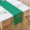 Pays rétro chemin de table palais dentelle crochet fait main creux polyester-coton gland dentelle napperon table à manger