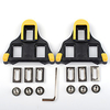 PROMEND Cale-pied Cale 6 degrés XPT / SPD Antidérapant Compatible Avec SHIMANO Durable Pour Vélo de Route Cyclisme Synthétique Jaune / noir. Jaune / Rouge 2 pcs miniinthebox