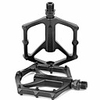 PROMEND Pédales VTT Pédale Plateforme Roulement scellé Antidérapant Durable Cr-Mo Aluminium pour Cyclisme Vélo de Route Vélo tout terrain / VTT Motocross Noir