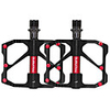 PROMEND Pédales VTT Pédale Plateforme Roulement scellé Poids Léger Antidérapant 3 Roulement Cr-Mo pour Cyclisme Vélo de Route Vélo tout terrain / VTT Motocross Noir
