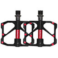 PROMEND Pédales VTT Pédale Plateforme Roulement scellé Poids Léger Antidérapant 3 Roulement Cr-Mo pour Cyclisme Vélo de Route Vélo tout terrain / VTT Motocross Noir
