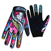 QEPAE Hiver Gants vélo / Gants Cyclisme VTT Vélo tout terrain Respirable Antidérapant Anti-transpiration Protectif Doigt complet Gants sport Arc-en-ciel pour Adulte Extérieur
