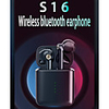 s16 écouteurs sans fil tws casque bluetooth5.0 stéréo avec microphone avec contrôle du volume avec boîtier de charge contrôle tactile intelligent pour téléphone portable