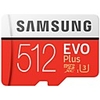 SAMSUNG 512GB TF carte Micro SD Card carte mémoire Class10 U3 4K EVO plus