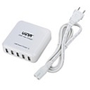 sécurité portable vina intelligent 40w 8a 5 ports tablette portable usb chargeur rapide pour iPhone6 / ipad air 2 (nous brancher)