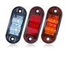 sencart 2pcs 12v 24v ambre jaune blanc rouge dsside lumière led marqueur remorque camion tourner la lampe de clairance miniinthebox