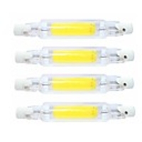 SENCART 4pcs 4 W Tubes Fluorescents 400 lm R7S T 1 Perles LED COB Imperméable Rotatif Intensité Réglable Blanc Chaud Blanc Froid 220-240 V