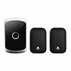 sonnette sans fil étanche auto-alimentée cacazi sans carillon de batterie sonnette de porte intelligente à 2 boutons 1 récepteur