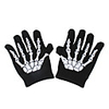 Sportif complet doigts Gants de modèle Squelette (Blanc / Vert)
